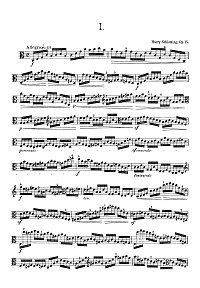 Шломинг - 12 Этюдов для альта op.15 - Партия - первая страница