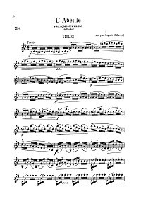 Шуберт - Пчелка для скрипки с фортепиано - Партия - первая страница