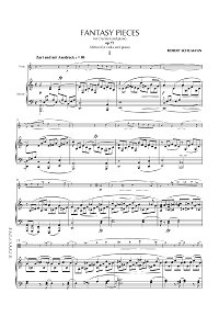 Шуман - Пьесы-фантазии для альта op.73 - Клавир - первая страница
