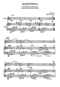 Song From A Secret Garden - Heart Strings для скрипки с фортепиано - Клавир - первая страница