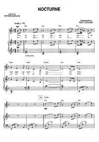 Song From A Secret Garden - Nocture для скрипки с фортепиано - Клавир - первая страница