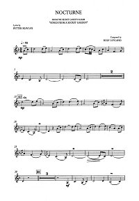 Song From A Secret Garden - Nocture для скрипки с фортепиано - Партия - первая страница