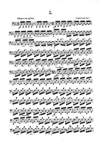 Сук - 6 каприсов для виолончели соло - Партия - первая страница