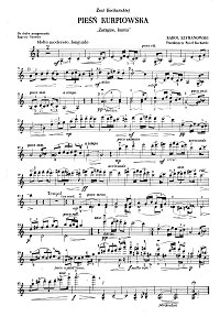 Шимановский - Песня для скрипки op.58 N9 - Партия - первая страница