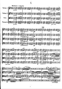 Чайковский - Квартет N1 op.11 - Партитура - первая страница