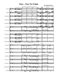 Tico - Tico (Тико-Тико) для оркестра - партитура и партии - Партитура - первая страница