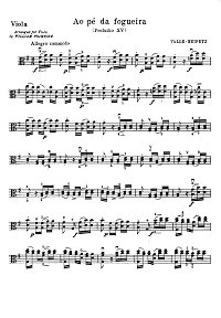 Валле - Хейфец - У костра для альта с фортепиано - Партия альта - первая страница