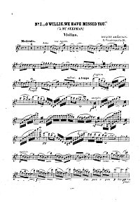 Вьетан - Американский букет для скрипки op.33 - Партия - первая страница