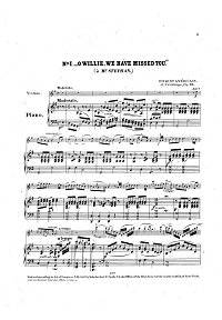 Вьетан - Американский букет для скрипки op.33 - Клавир - первая страница