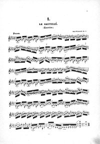 Венявский - Этюды-каприсы для скрипки op.10 - Партия - первая страница