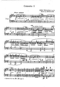 Венявский – Концерт N1 для скрипки Op.14  - Клавир - первая страница